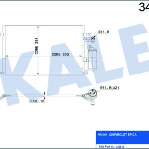 KLİMA KONDENSERİ CHEVROLET EPICA AL-AL - KALE