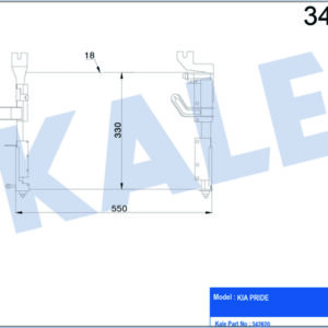 KLİMA KONDENSERİ KIA PRIDE AL-AL - KALE