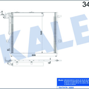 KLIMA RADYATORU MERCEDES X164 W164 W251 - KALE