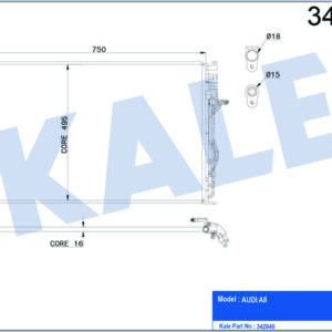 KLİMA KONDENSERİ AUDI A8 AL-AL - KALE