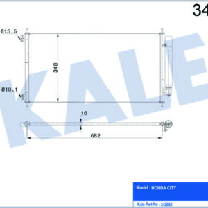 KLİMA KONDENSERİ HONDA CITY AL-AL - KALE