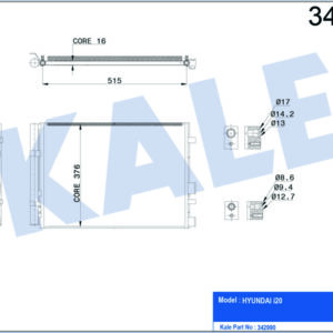 KLİMA KONDENSERİ HYUNDAI İ20 AL-AL - KALE