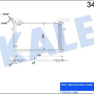 KLIMA RADYATORU MERCEDES E-CLASS W210 S210 - KALE