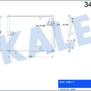 KLIMA RADYATORU BMW E32 E34 - KALE