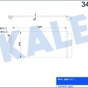 KLIMA RADYATORU BMW E60 E65 M57 N57 N67 - KALE