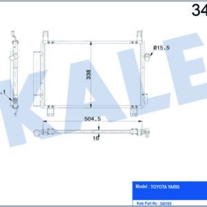 KLİMA KONDENSERİ TOYOTA YARIS AL-AL - KALE