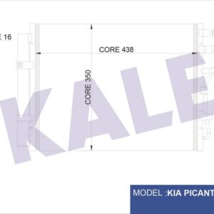 KLİMA KONDENSERİ KIA PICANTO AL-AL - KALE