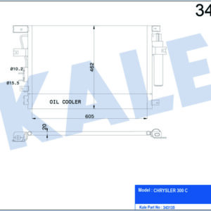 KLİMA KONDENSERİ CHRYSLER 300C-TOURİNG AL-AL - KALE