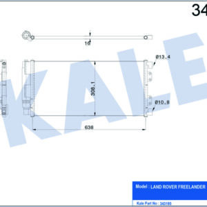 KLIMA RADYATORU 18 K4F - 20 T2N - 25 K4F FREELANDER I L314 98 06 - KALE