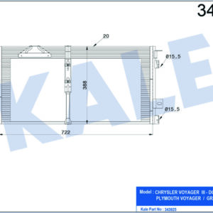 KLİMA KONDENSERİ CHRYSLER VOYAGER III AL-AL - KALE