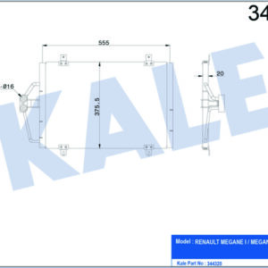 KLİMA KONDENSERİ MGN I AL-AL - KALE