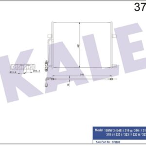 KLIMA RADYATORU BMW E46 M43 M52 M54 N40 N42 N45 - KALE