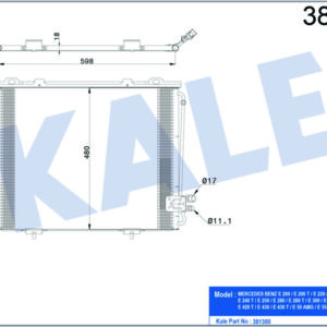 KLIMA RADYATORU MERCEDES E-CLASS W210 96 02 - KALE