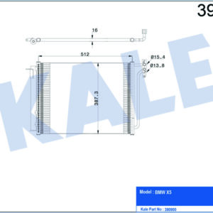 KLIMA RADYATORU BMW M54 M57 N X5 E53 - KALE