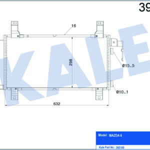 KLİMA KONDENSERİ BMW 6-SERİSİ AL-AL 652X322X16 - KALE