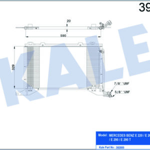 KLIMA RADYATORU MERCEDES E-CLASS W210 97 02 - KALE