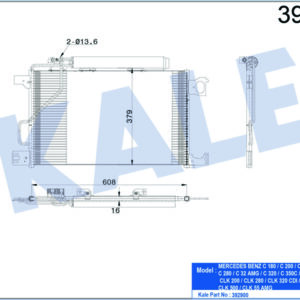 KLIMA RADYATORU MERCEDES W203 CL203 S203 C209 A209 - KALE