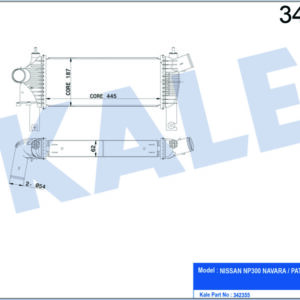 TURBO RADYATÖRÜ INTERCOOLER NISSAN NAVARA-PATHFINDER AL-PL-BRZ - KALE