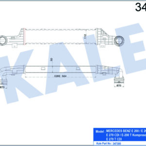 TURBOSARJ RADYATORU MERCEDES E-CLASS W210 S210 - KALE