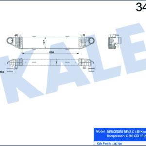 TURBOSARJ RADYATORU MERCEDES W204 S204 W212 - KALE