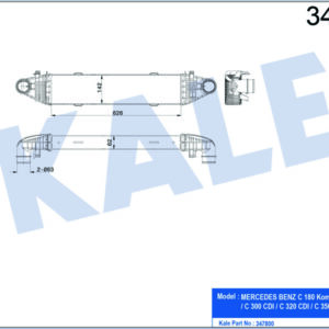 TURBOSARJ RADYATORU MERCEDES C-CLASS W204 S204 - KALE