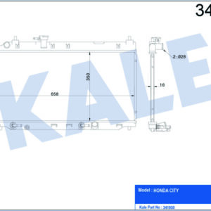 RADYATÖR HONDA HONDA CITY AL-PL-BRZ - KALE