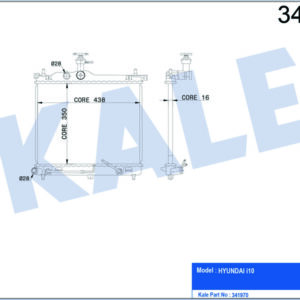 RADYATÖR HYUNDAI İ10 AL-PL-BRZ - KALE