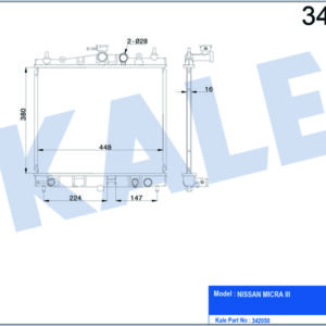 RADYATÖR NISSAN MICRA III AL-PL-BRZ - KALE