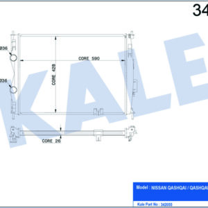 RADYATÖR NISSAN QASHQAI - QASHQAI 2 AL-PL-BRZ - KALE