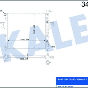 RADYATÖR JEEP GRAND JEEP CHEROKEE II AL-PL-BRZ - KALE