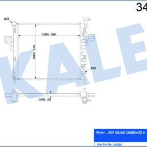 RADYATÖR JEEP GRAND JEEP CHEROKEE II AL-PL-BRZ - KALE