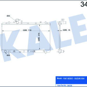 RADYATÖR SUZUKI SX4 AL-PL-BRZ - KALE