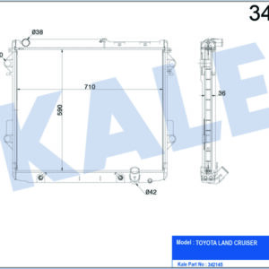 RADYATÖR TOYOTA TOYOTA LAND CRUISER AL-PL-BRZ - KALE