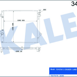 RADYATÖR TOYOTA LAND CRUISER AL-PL-BRZ - KALE