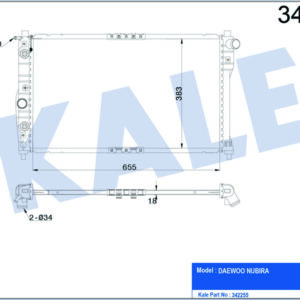 RADYATÖR DAEWOO NUBIRA-SALOON-WAGON AL-PL-BRZ - KALE