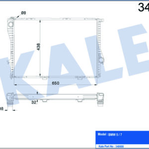 MOTOR SU RADYATORU BMW M52 M54 E39 E38 - KALE