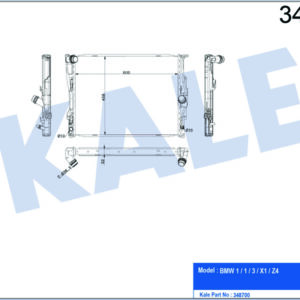 MOTOR SU RADYATORU MEKANIK SANZ. BMW E81 E82 E87 E88 E90 E91 E92 E93 E84 Z4 E89 - KALE