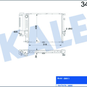 MOTOR SU RADYATORU BMW M20 B20 B25 M50 B20 E34 90 95 M40 E30 87 91 - KALE