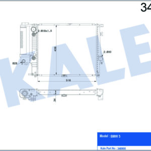 MOTOR SU RADYATORU OTM/SANZ KLIMALI BMW M20 M50 E34 - KALE