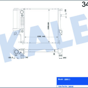 MOTOR SU RADYATORU BMW M40 E30 M50 M52 E36 OTOMATIK SANZ. - KALE