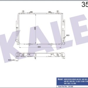 MOTOR SU RADYATORU MERCEDES S-CLASS W140 91 98 - KALE