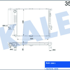 MOTOR SU RADYATORU OTM/SANZ KLIMALI BMW E39 M52 96 98 - KALE