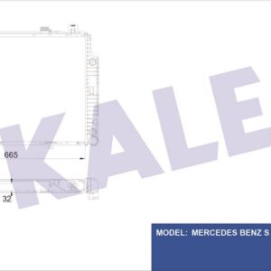 MOTOR SU RADYATORU MERCEDES S-CLASS W140 93 98 - KALE