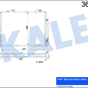 MOTOR SU RADYATORU MERCEDES E-CLASS OM606 S210 E 300 T Turbo-D 96 99 - KALE