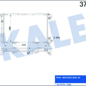 MOTOR SU RADYATORU KLIMALI / OTOMATIK SANZIMAN MERCEDES W201 85 93 - KALE