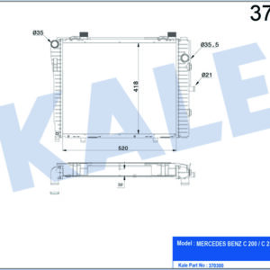 MOTOR SU RADYATORU MERCEDES W202 S202 C208 A208 - KALE