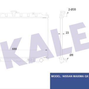 RADYATÖR HYUNDAI I30 AL-PL-BRZ 400X688X22 - KALE