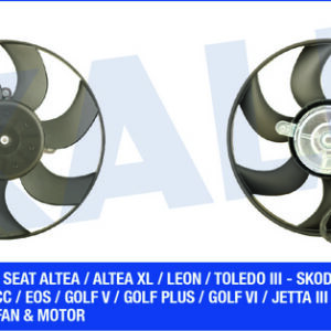 FAN MOTORU SAĞ GOLF 5-6-PASSAT-JETTA-CADDY 3-A3-OCTAVIA-SUPERB-LEON 1.4-1.6-1.9-2.0 150Wx292.9mm - KALE