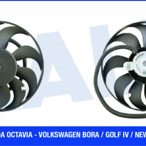 FAN MOTORU DAVLUMBAZLI SAĞ GOLF IV-BORA 99-01 LEON-OCTAVIA-FABIA 1.8-1.8T-1.9TDI-2.0 150W-290mm - KALE