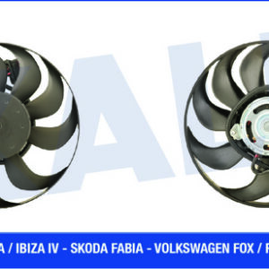 FAN MOTORU DAVLUMBAZLI SOL POLO 02-09 FABIA-CORDOBA-IBIZA 1.2-1.4-1.6-1.9 90W-293mm - KALE